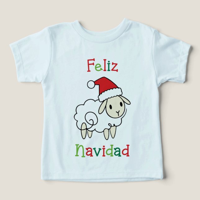 Cute Christmas Sheep – Feliz Navidad (Design Front)