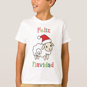 Cute Christmas Sheep – Feliz Navidad T-Shirt