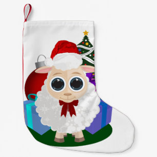 Cute Christmas Sheep Stocking Festive Farm Animal 