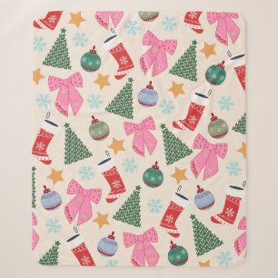 Cute Christmas Sherpa Blanket