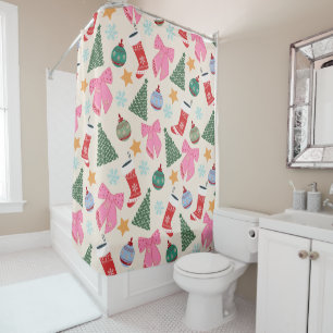 Cute Christmas Shower Curtain