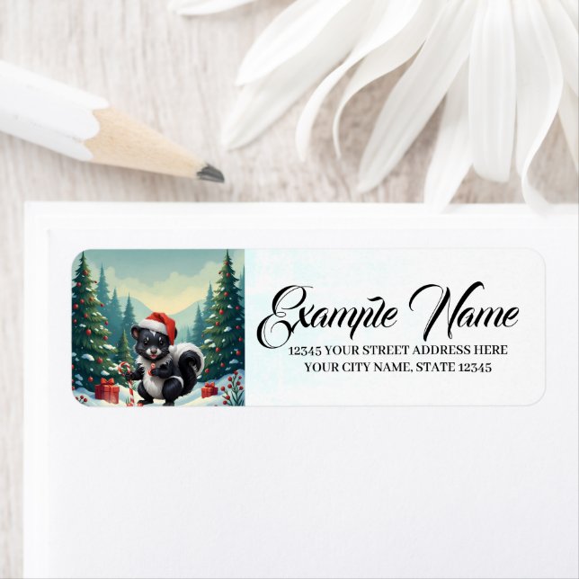 Cute Christmas Skunk Cartoon  (Insitu)