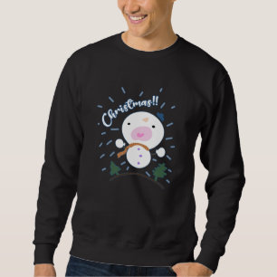 Cute Christmas Snowboy Sweatshirt