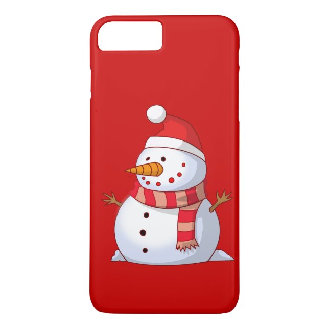 Cute Christmas Snowman Case-Mate iPhone Case (Back)