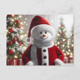 Cute Christmas Snowman Postcard