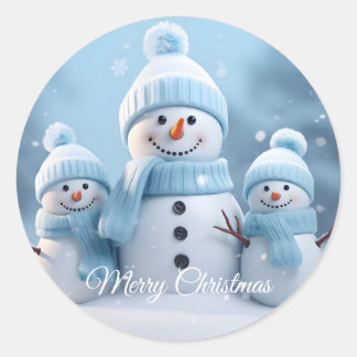 Cute Christmas Snowman Sticker