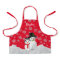 Cute Christmas Snowmen Personalised Kids  Apron