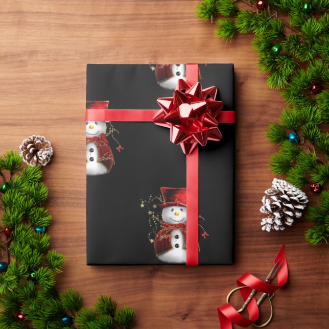 Cute Christmas Snowmen Wrapping Paper (Creator Uploaded)