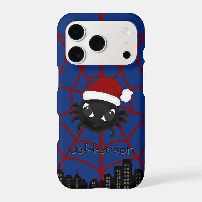 Cute Christmas Spider Personalised (Back)