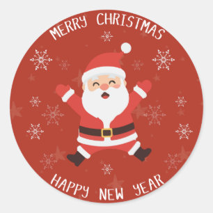Cute Christmas Sticker Festive Holiday Design