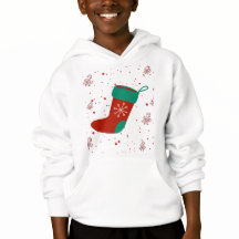 Cute Christmas Stockings and Gifts Holiday Desig.