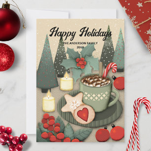 Cute Christmas Sweets  Holiday Card