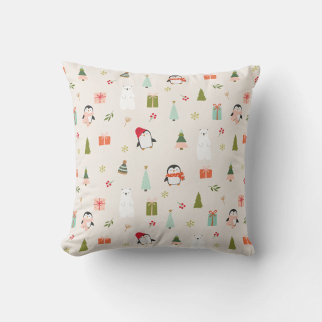 Cute Christmas Symbols  Cushion (Front)