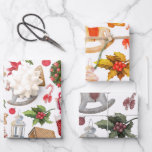 Cute Christmas symbols  Wrapping Paper Sheet<br><div class="desc">Cute Christmas symbols wrapping paper sheets</div>