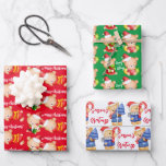 Cute Christmas teddy bear gift Wrapping Paper Sheet<br><div class="desc">Cute Christmas teddy bear gift wrapping paper.</div>