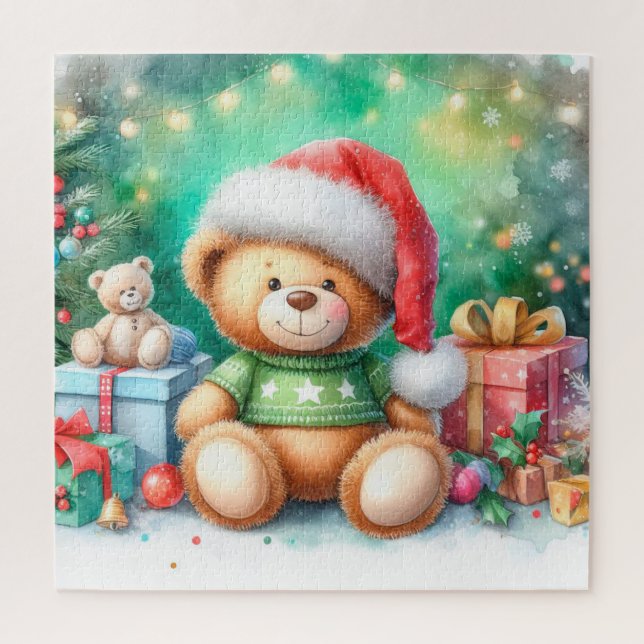 Cute Christmas Teddy Bear Jigsaw Puzzle (Vertical)