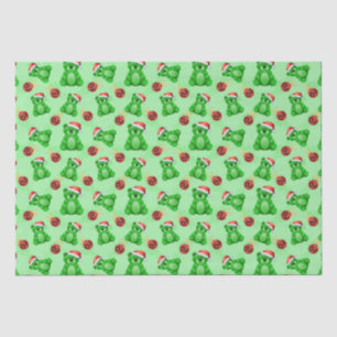 Cute Christmas Teddy Bears Tissue Paper