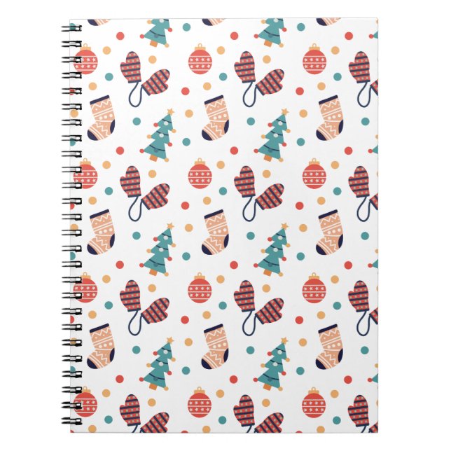 Cute Christmas Themed  Notebook (Front)