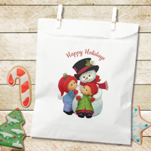 Cute Christmas Tots with Mrs Snowman Bag