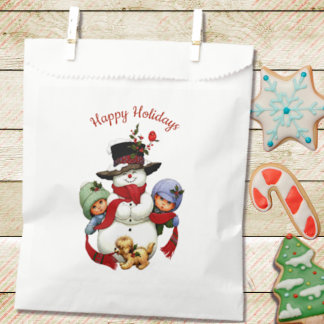 Cute Christmas Tots with Snowman Bag