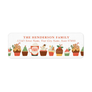 Cute Christmas Treats Return Address Labels