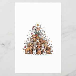 Cute Christmas Tree Dog Xmas Tree Puppy Flyer