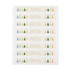 Cute Christmas Tree Green Family Return Address