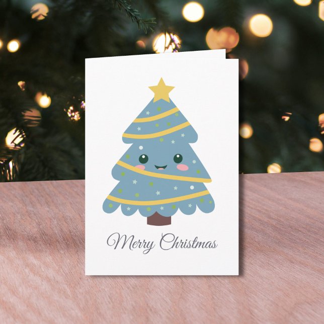 Cute Christmas Tree Greeting Card (Cute Christmas Tree Greeting Card)