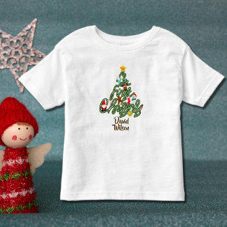 Cute Christmas Tree My First Christmas Kid's Toddler T-Shirt