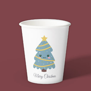 Cute Christmas Tree Paper Cup