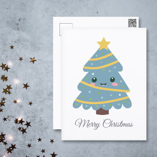 Cute Christmas Tree Postcard