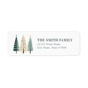 Cute Christmas Tree Return Address Labels
