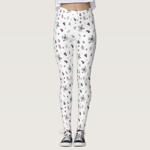 Cute Christmas Tree Snowman Candy Cane Pattern Leggings