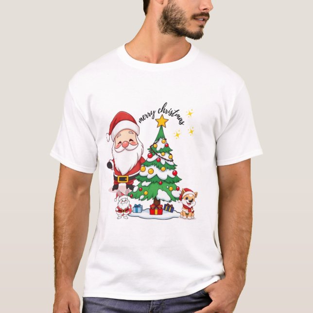 Cute Christmas Tree T-Shirt (Front)
