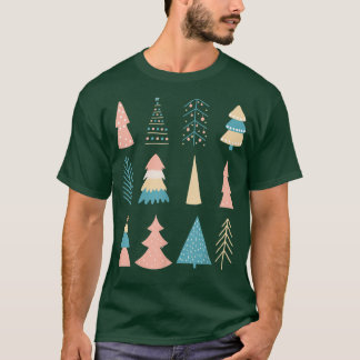 Cute Christmas Trees Holiday Merry Christmas Xmas  T-Shirt