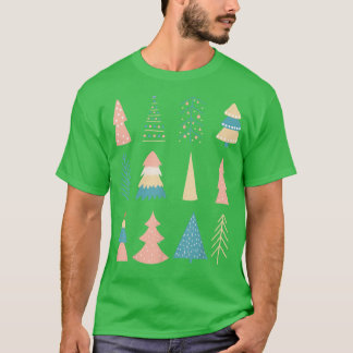 Cute Christmas Trees Holiday Merry Christmas Xmas  T-Shirt