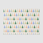 Cute Christmas Trees Red Green Boho  Tissue Paper<br><div class="desc">Cute Christmas Trees Red Green Boho Tissue Paper</div>