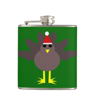 Cute Christmas Turkey Flask