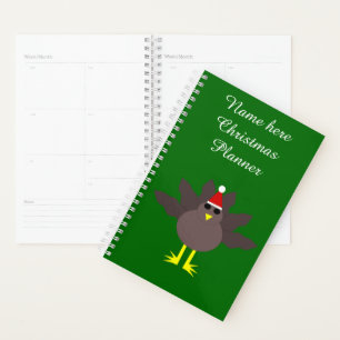 Cute Christmas Turkey Personalised Planner