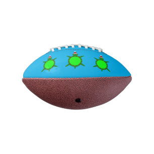 Cute Christmas Turtle with Flowery Shell Football