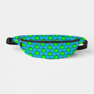Cute Christmas Turtle with Flowery Shell Patterned Bum Bags