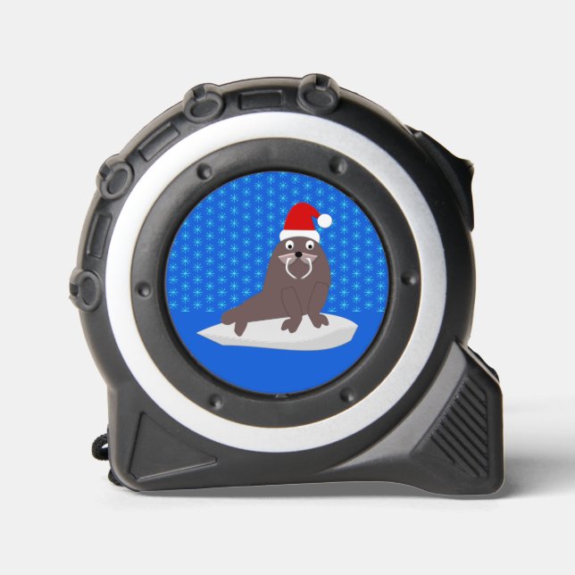 Cute Christmas Walrus and Snowflakes 1 (Front)