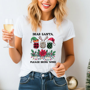 Cute Christmas Wine T-shirt