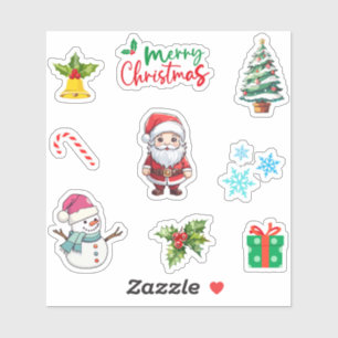 Cute Christmas Winter Holiday Elements Pack 9pc