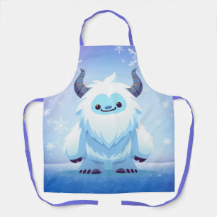 Cute Christmas/winter yeti Apron