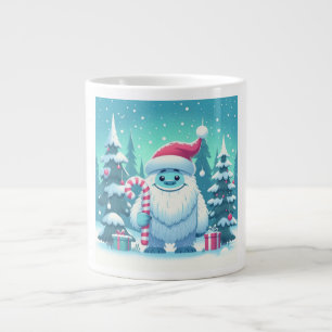 Cute Christmas/winter yeti Large Coffee Mug