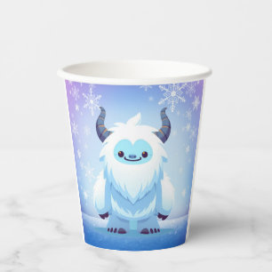 Cute Christmas/winter yeti Paper Cups