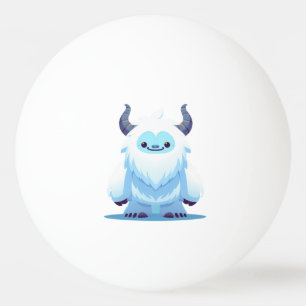 Cute Christmas/winter yeti Ping Pong Ball