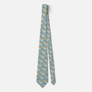 Cute Christmas with Rabbit as Santa Claus on Owl Tie