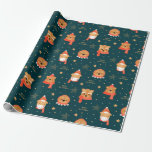 Cute Christmas Wrapping Paper<br><div class="desc">Cute Funny Christmas Pattern</div>
